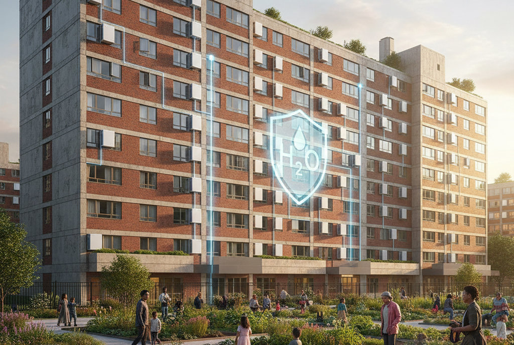 Gradient Midea NYCHA Heat Pumps