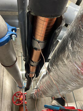 Real Estate VOLTIGE water softener S50 Isolated on Water Pipe