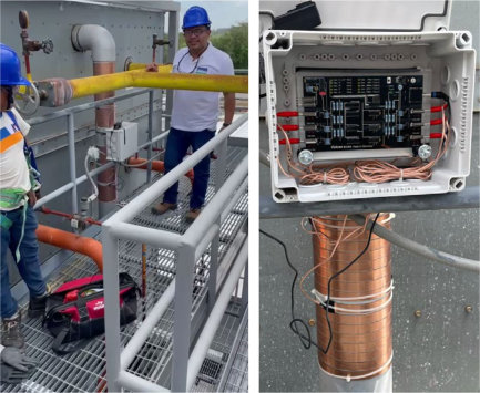 Cargill Nicaragua hard water softener condenser