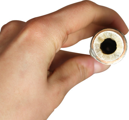 remove mineral scale buildup in water pipe